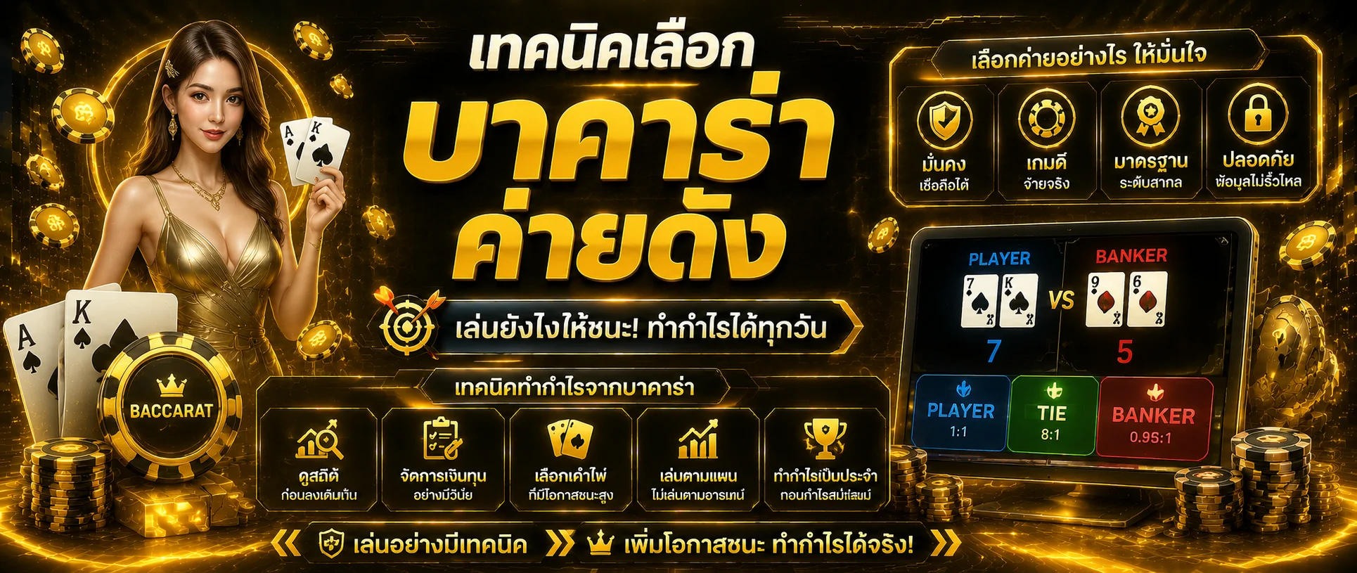 บาคาร่าและเกมคาสิโนสดถ่ายทอดสดบนมาหาตัง
